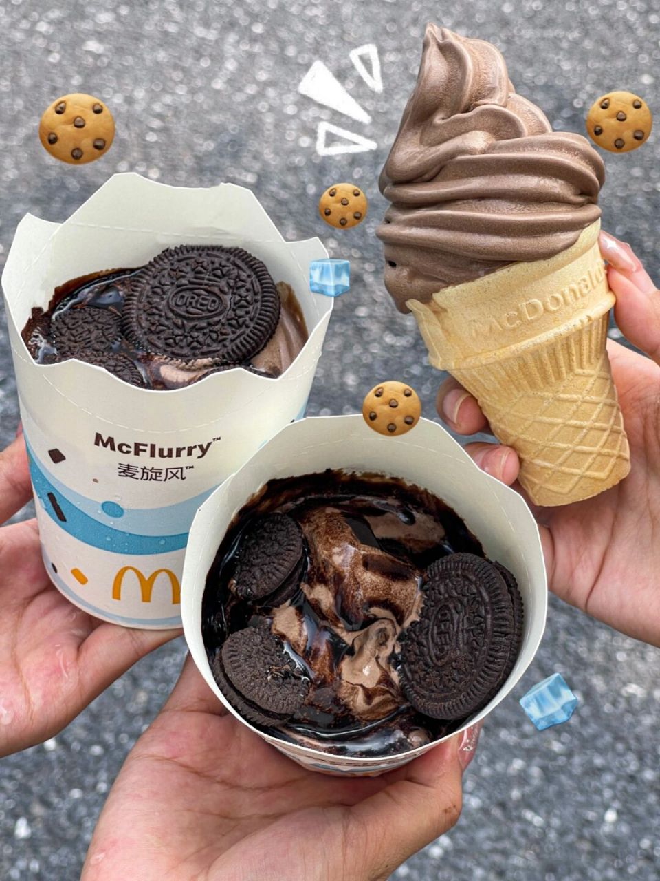 麦当劳新品奶油可可麦旋风,让你欲罢不能的美味!  哇塞,麦麦永存!