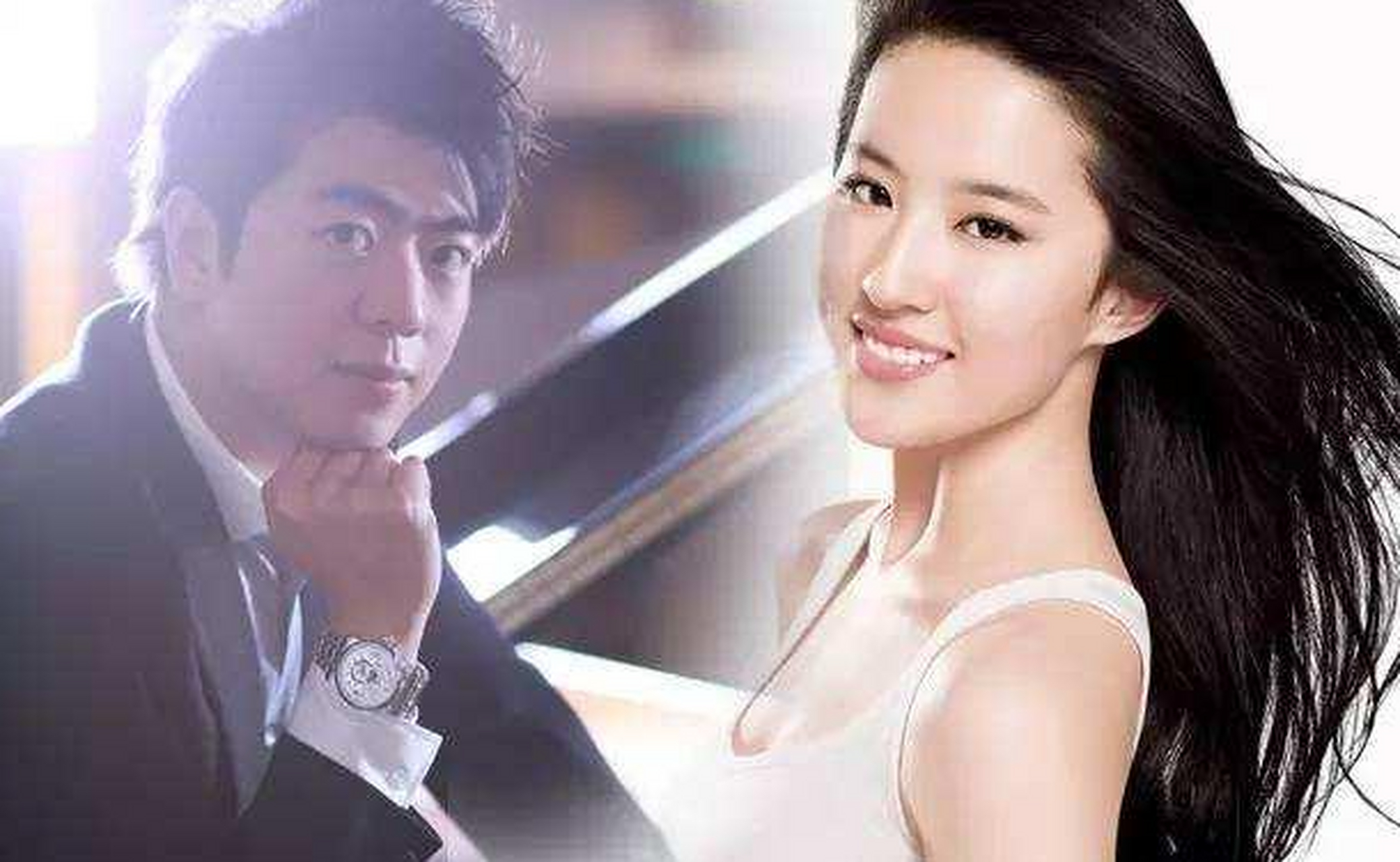 有一次记者问郎朗的父亲:"听说刘亦菲在追求您的儿子?