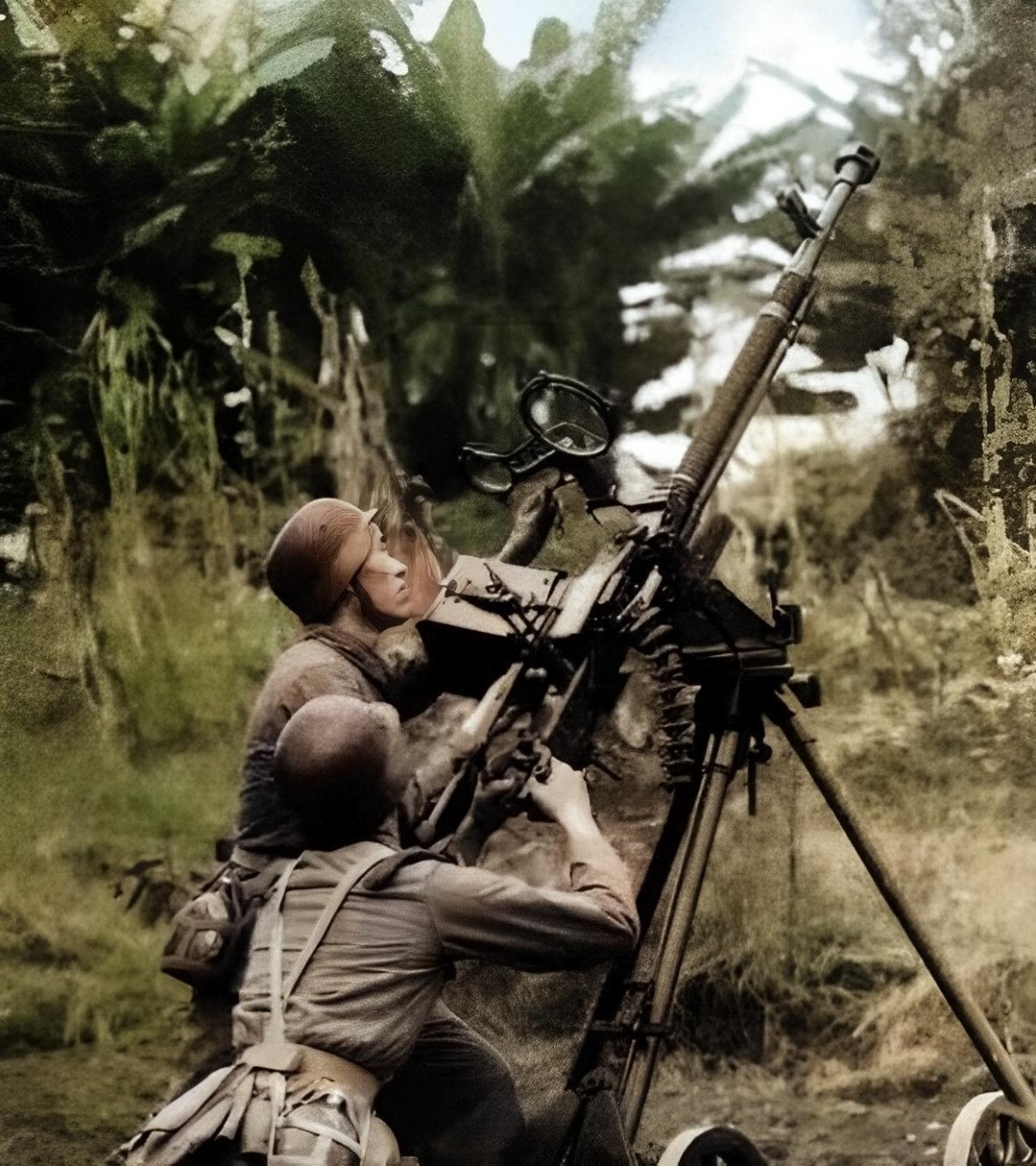 德械师抗战时期的真实照片,当时国民政府整理了十几张德械师的照片