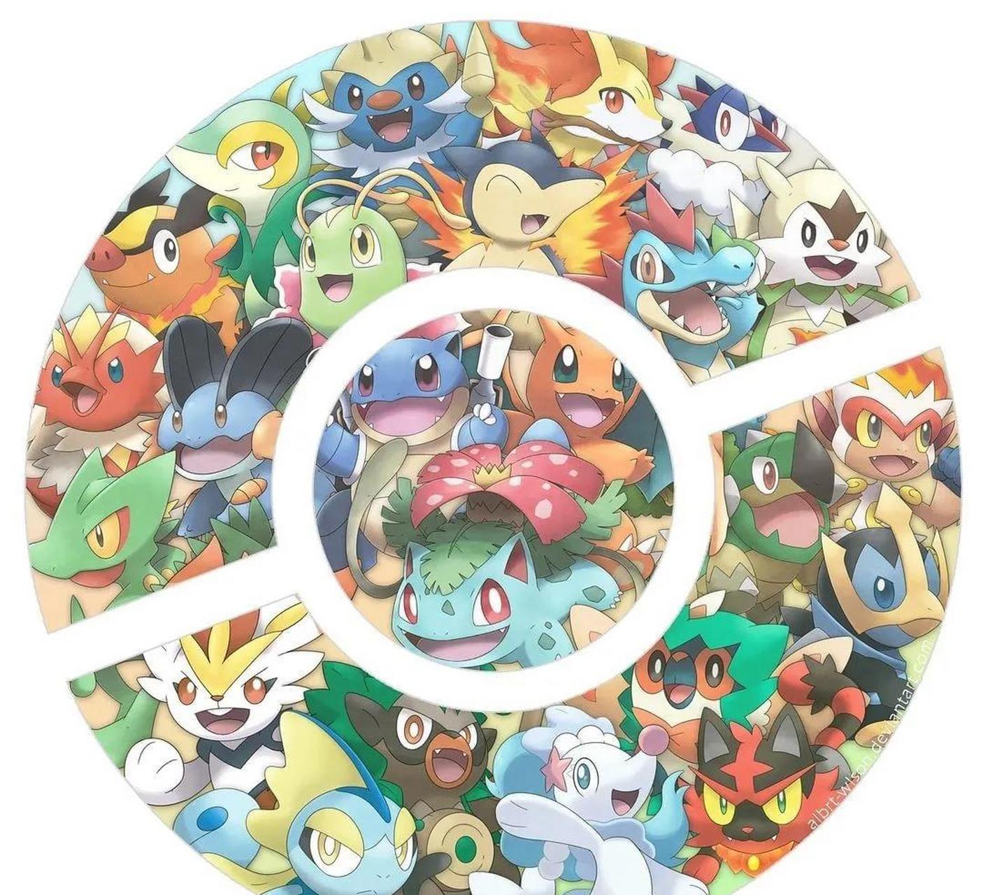 gif创作人#  第一代御三家的全部形态