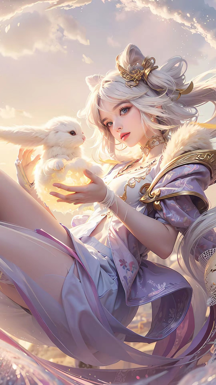 ai绘画:我在找我的兔子——嫦娥 #王者荣耀ai壁纸