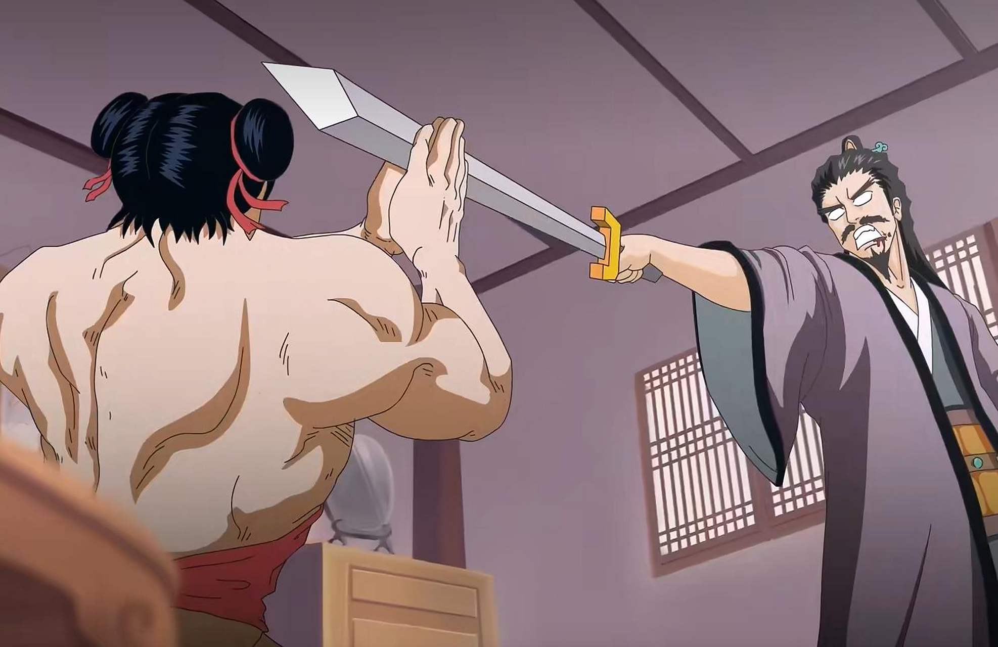 的动漫# 【十万个冷笑话】大家还记得"百分之百被空手接白刃"的李靖吗