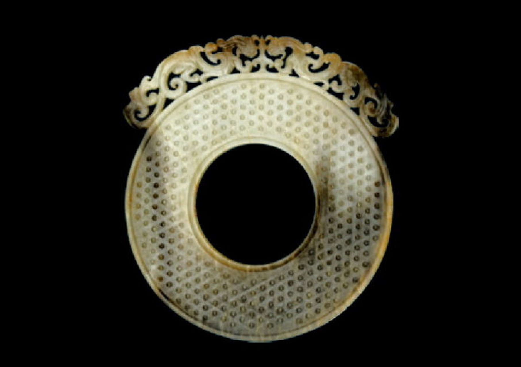 文物# 这是一组各地博物馆收藏的汉代玉璧.