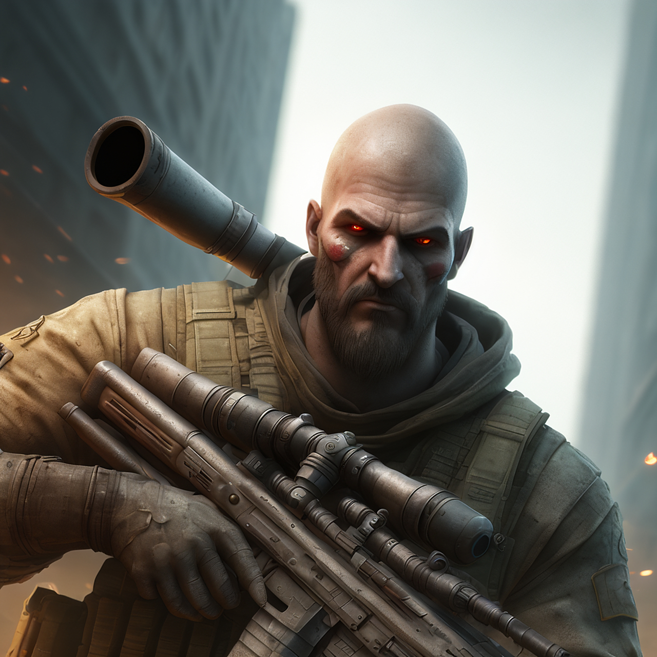 以下是由人工智能绘制的南麦狙神,你认为哪张贴合实际?