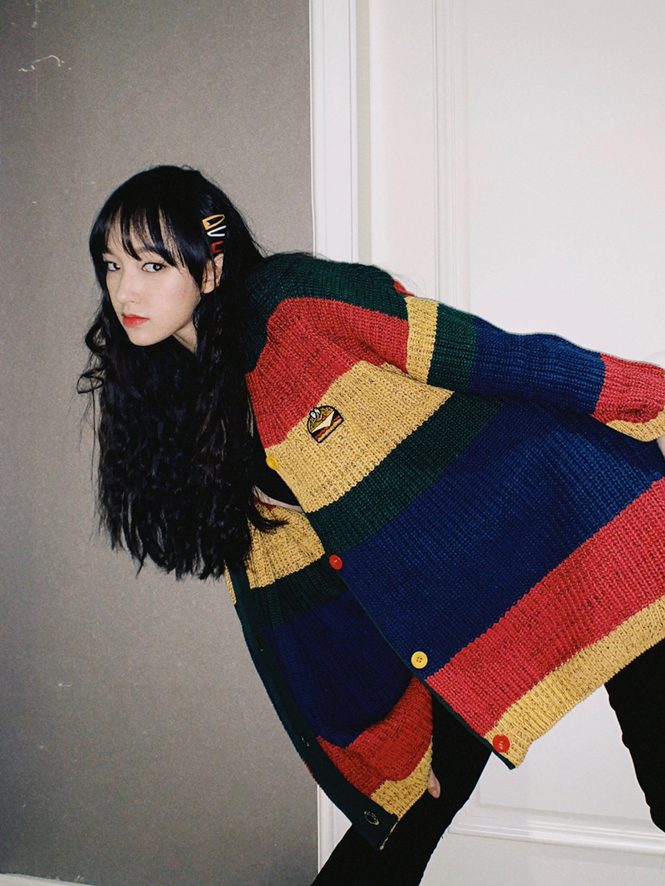 彩虹girl 程潇日常私服穿搭分享 今日份古灵精怪的潇潇营业 小发卡真