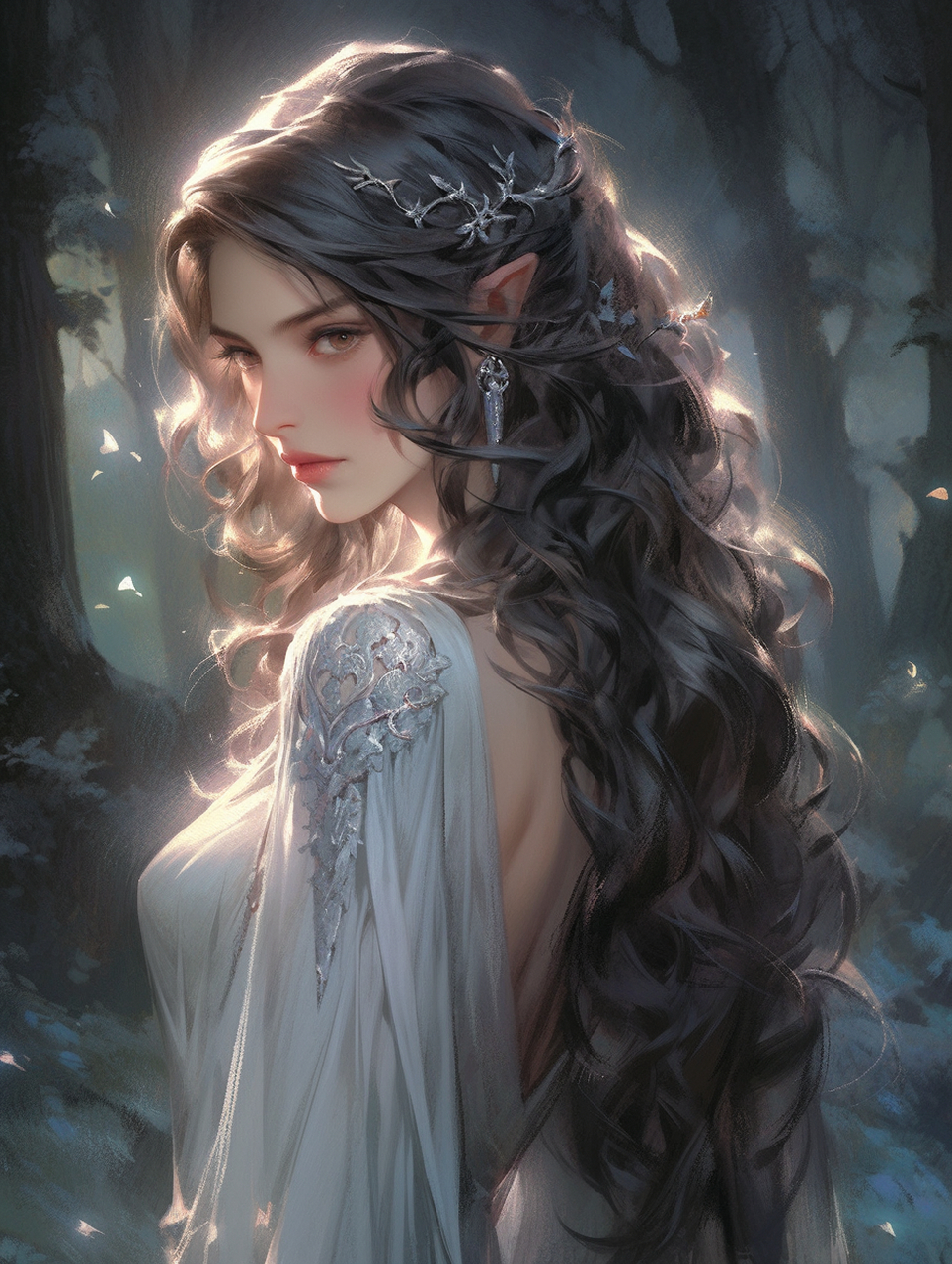 ai绘画|指环王精灵女|edge插件-journeydraw  提示语:the elegant
