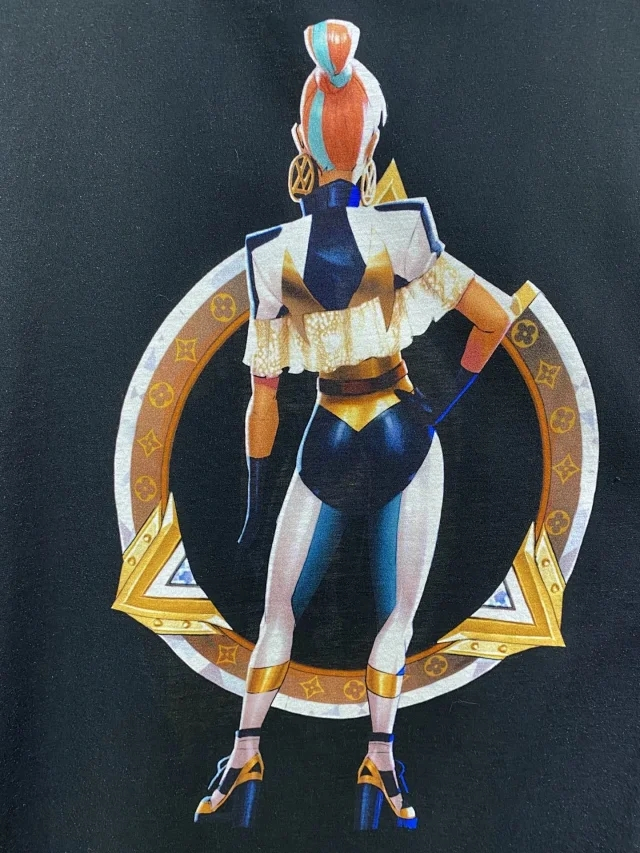 今日分享:lv联名英雄奇亚娜 "至臻皮肤"系列t恤