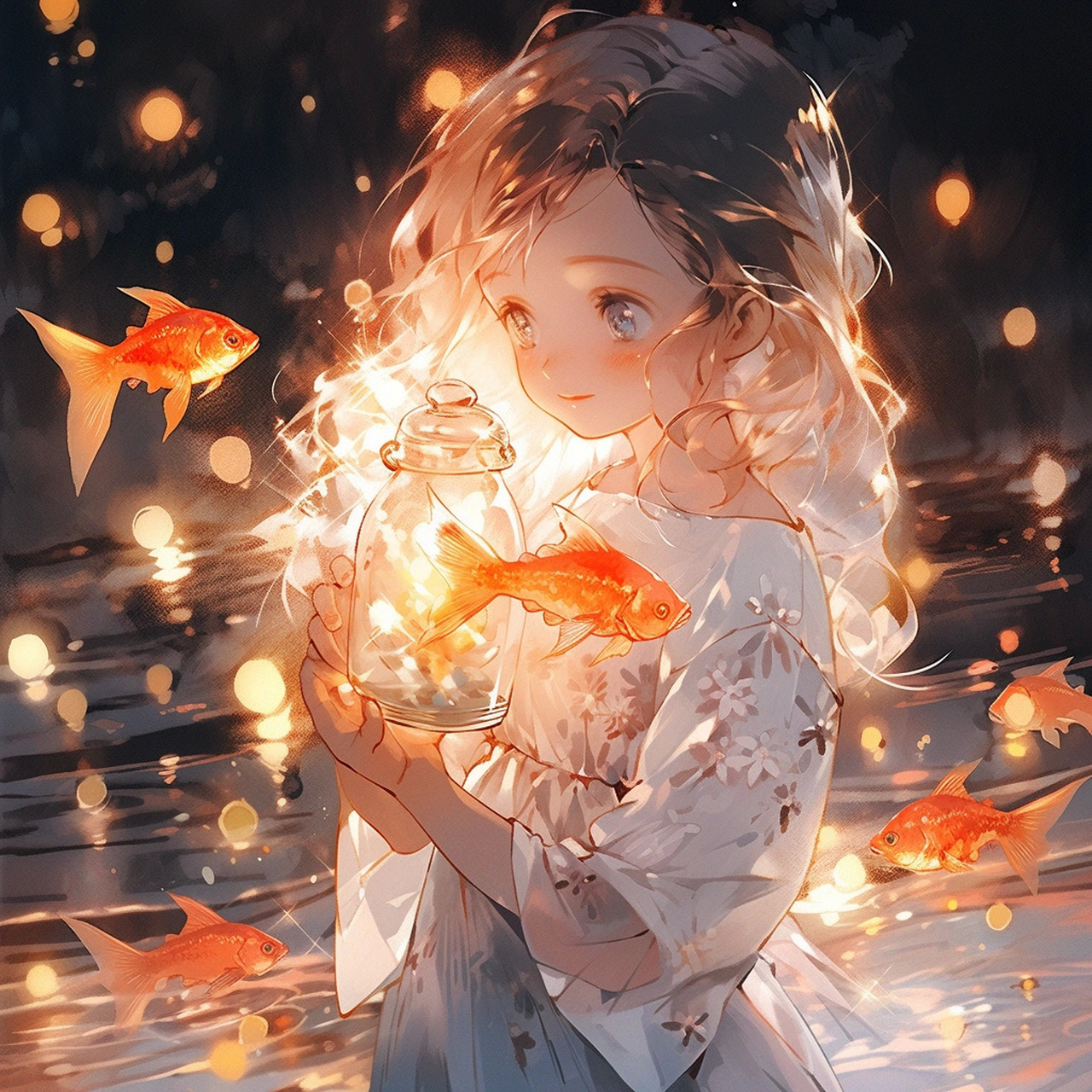 动漫女生壁纸 | 锦鲤少女 | 祈福祝愿