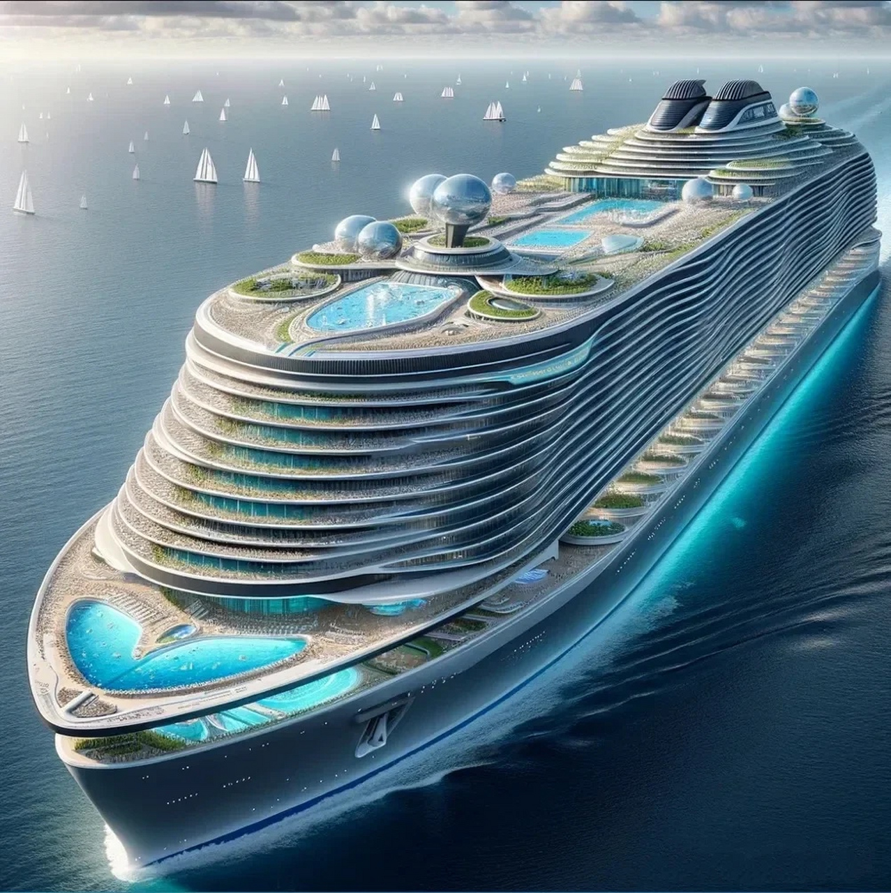 ai设计的可以装100万人的游轮,不知道未来能不能实现?