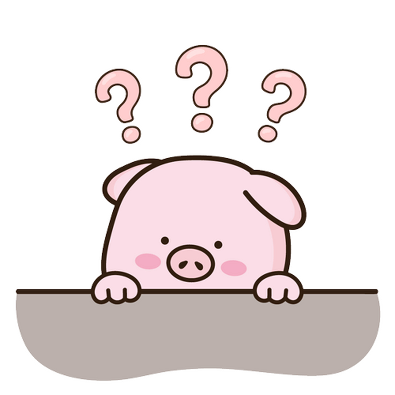 line表情包丨粉色小猪表情包