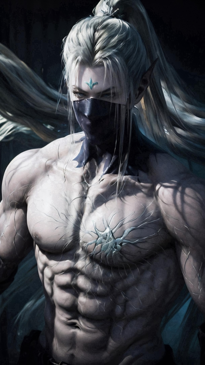 国漫男神|《武庚纪》逆天而行ai高清手机壁纸:本名阿满,冥族大元帅,在