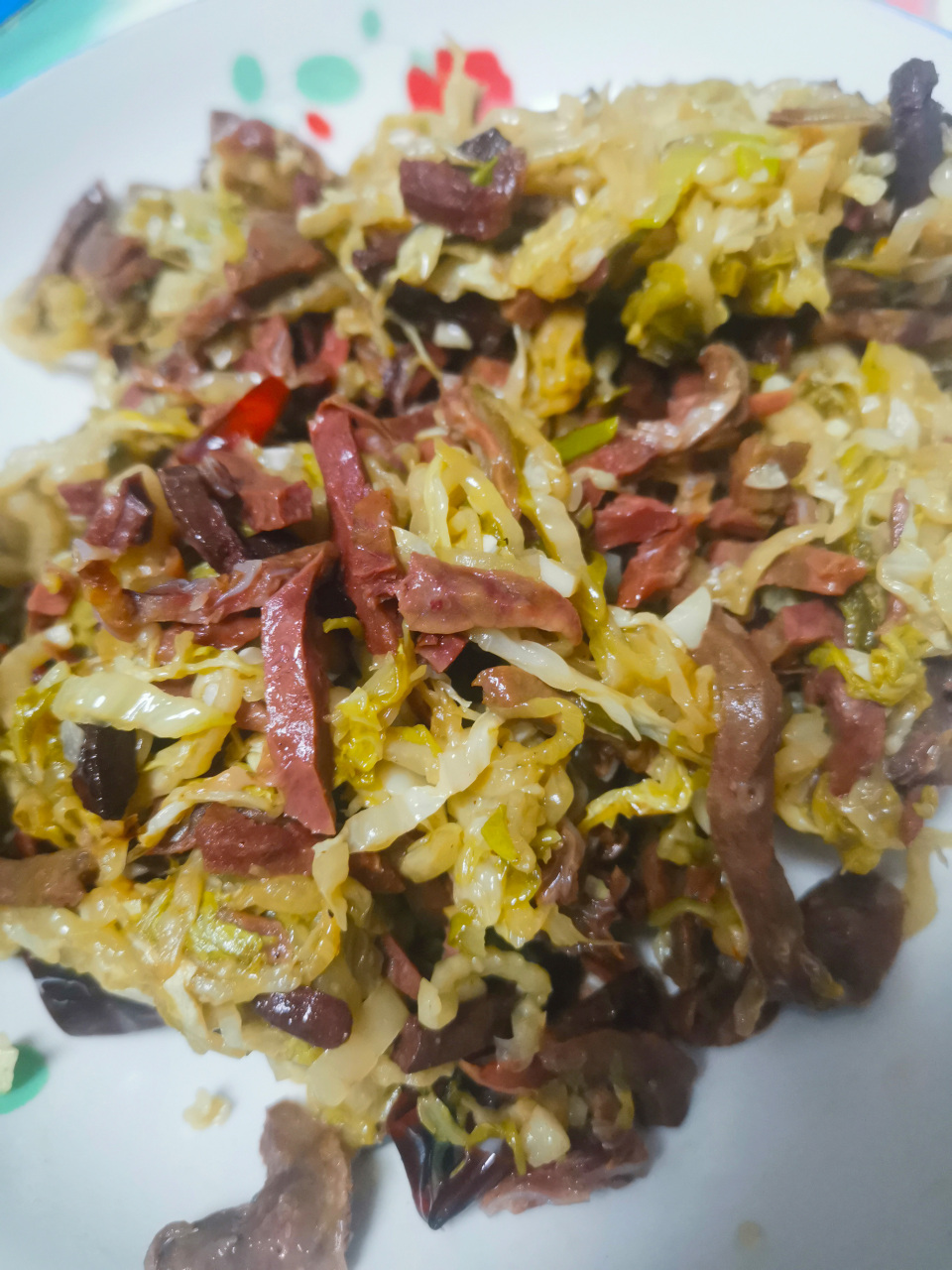 家常晚餐,我爱吃的酸菜炒肺丝,炒有机菜花.