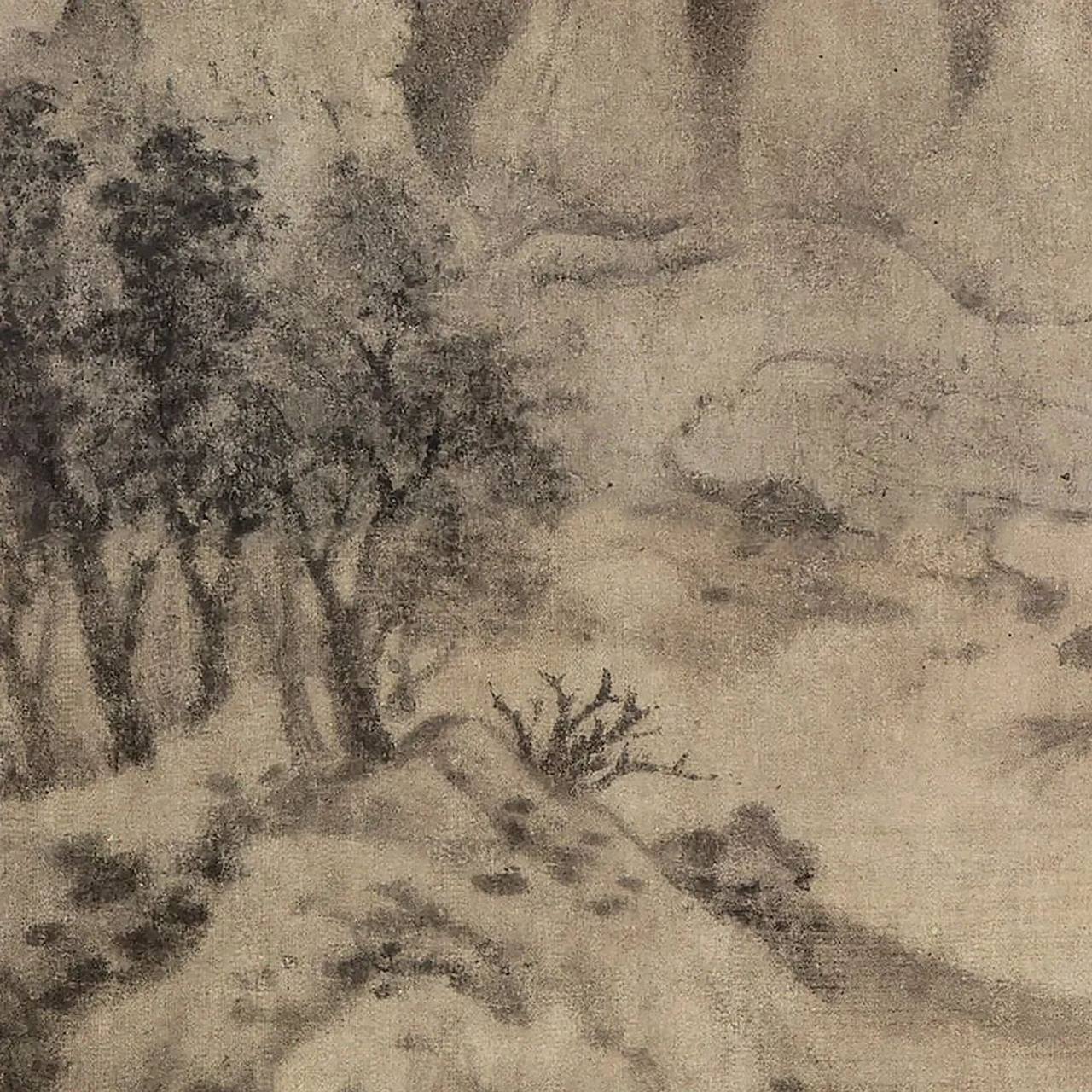 在米友仁传世的山水作品之中,有一幅立轴《远岫晴云图》独具一格.