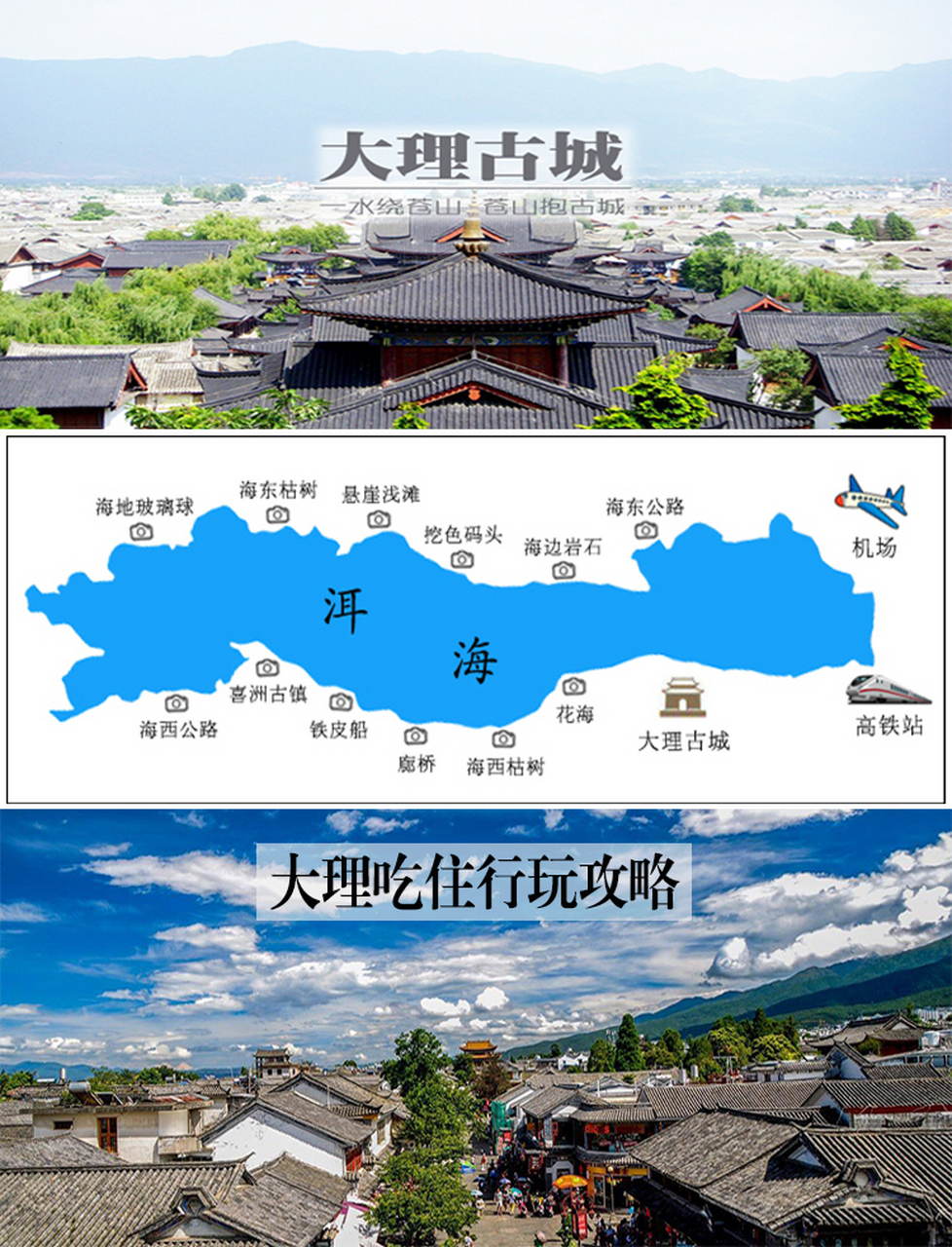 自驾游大理旅游攻略必去景点(大理自驾游 一日游攻略路线图) - 南国幸