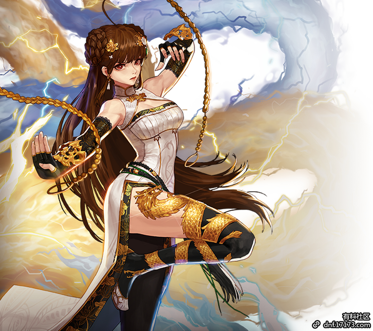 酷玩星推官# dnf:女格斗三觉立绘一览,  1,气功师.