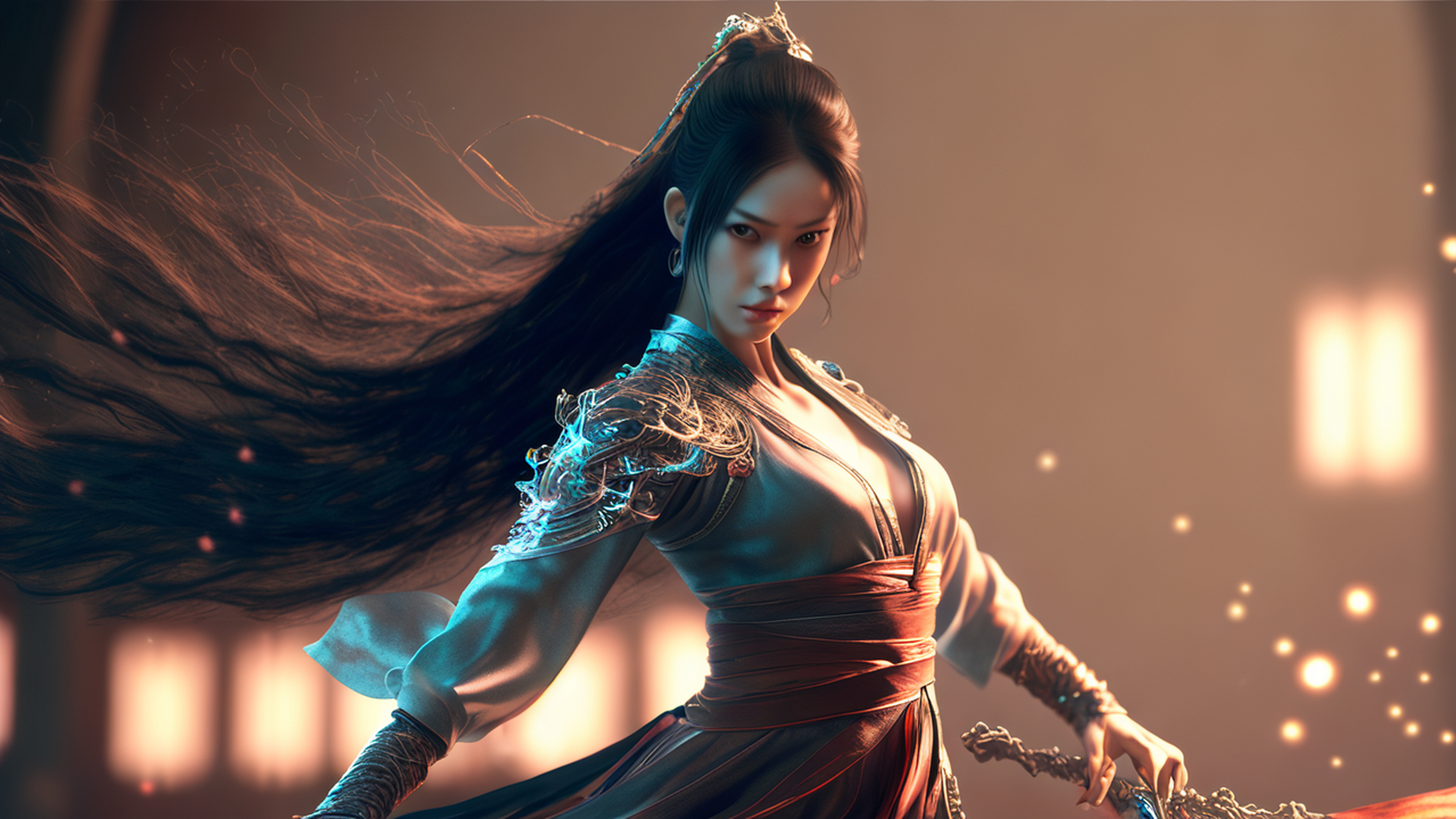 仙侠风格美女#养眼美女