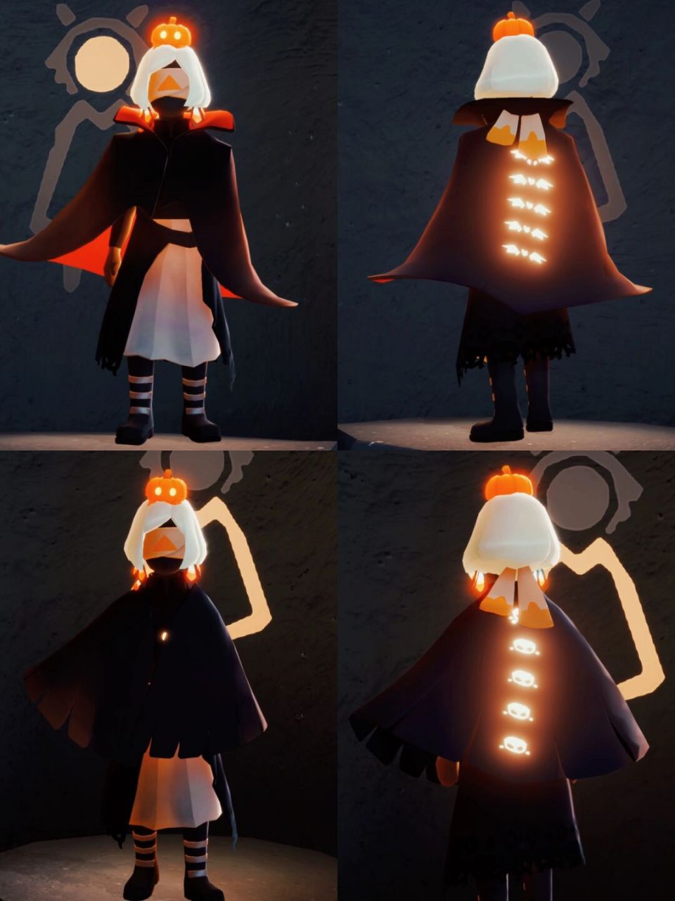 图中,德古拉斗和南瓜头饰都是礼包,半透明蜘蛛斗应该也是礼包.