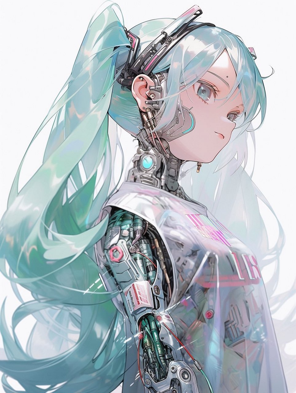 ai绘画# 初音未来·机械风[期待]