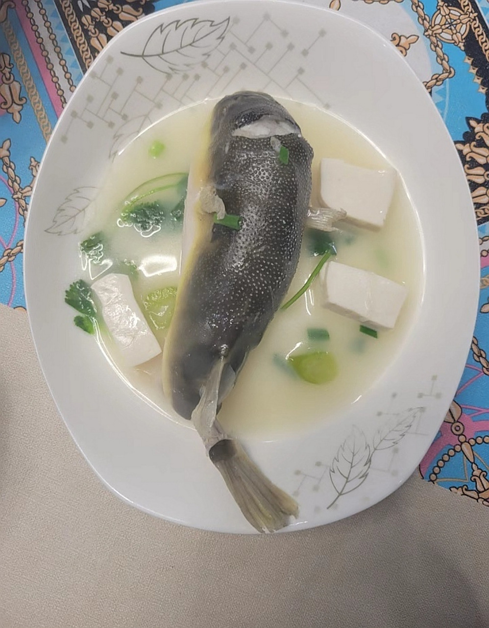 河豚豆腐汤,鲜掉舌头啊!