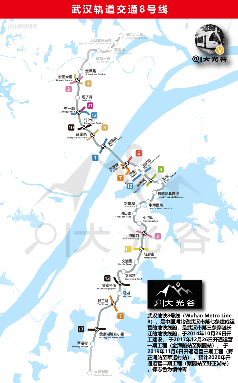 8号线地铁线路图武汉图片