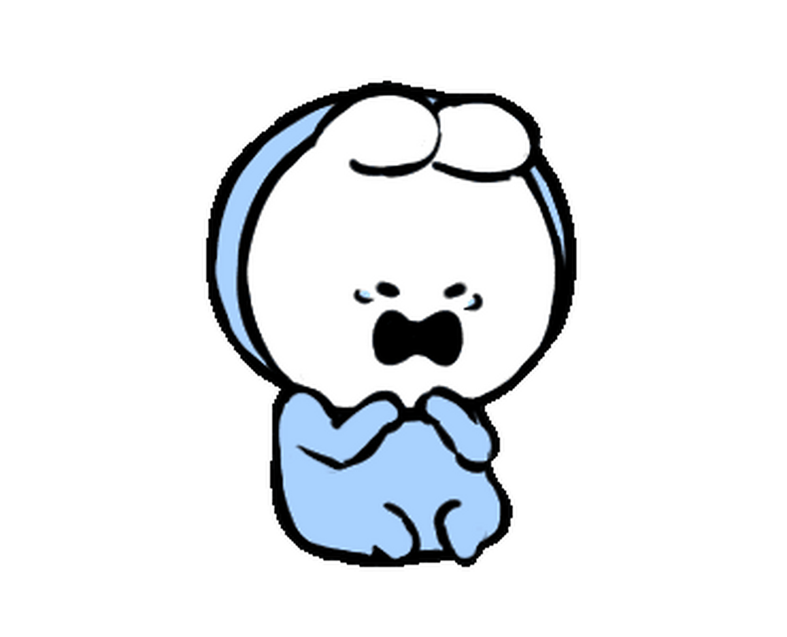 大头夸张兔表情包