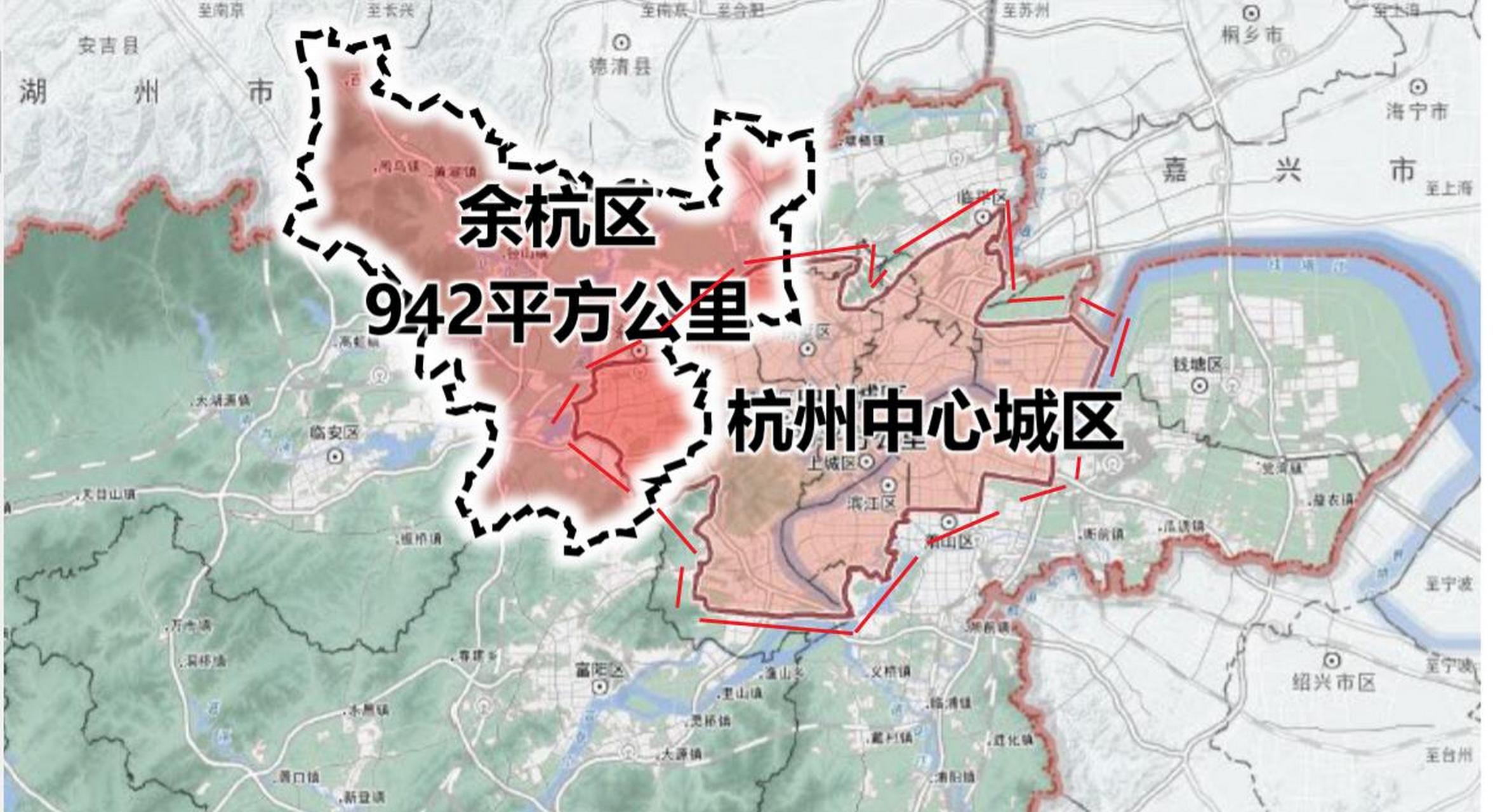 这是最新的杭州主城区划分图?很多人是这样认为的.