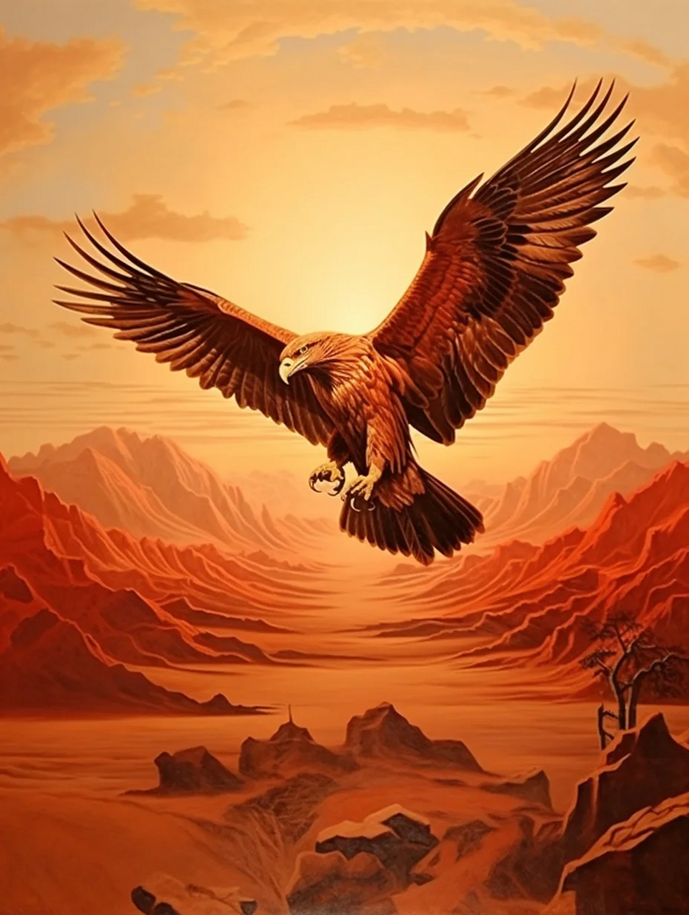 在古代,老鹰是神的化身,被奉为神鸟,天鸟,神鹰.