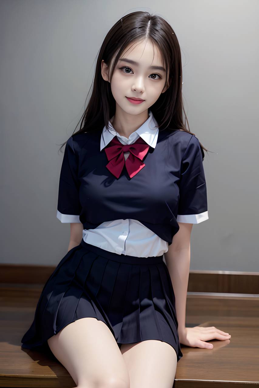 ai美图绘画丨喜欢穿jk制服的妹妹#ai# #ai共创计划# #ai绘画