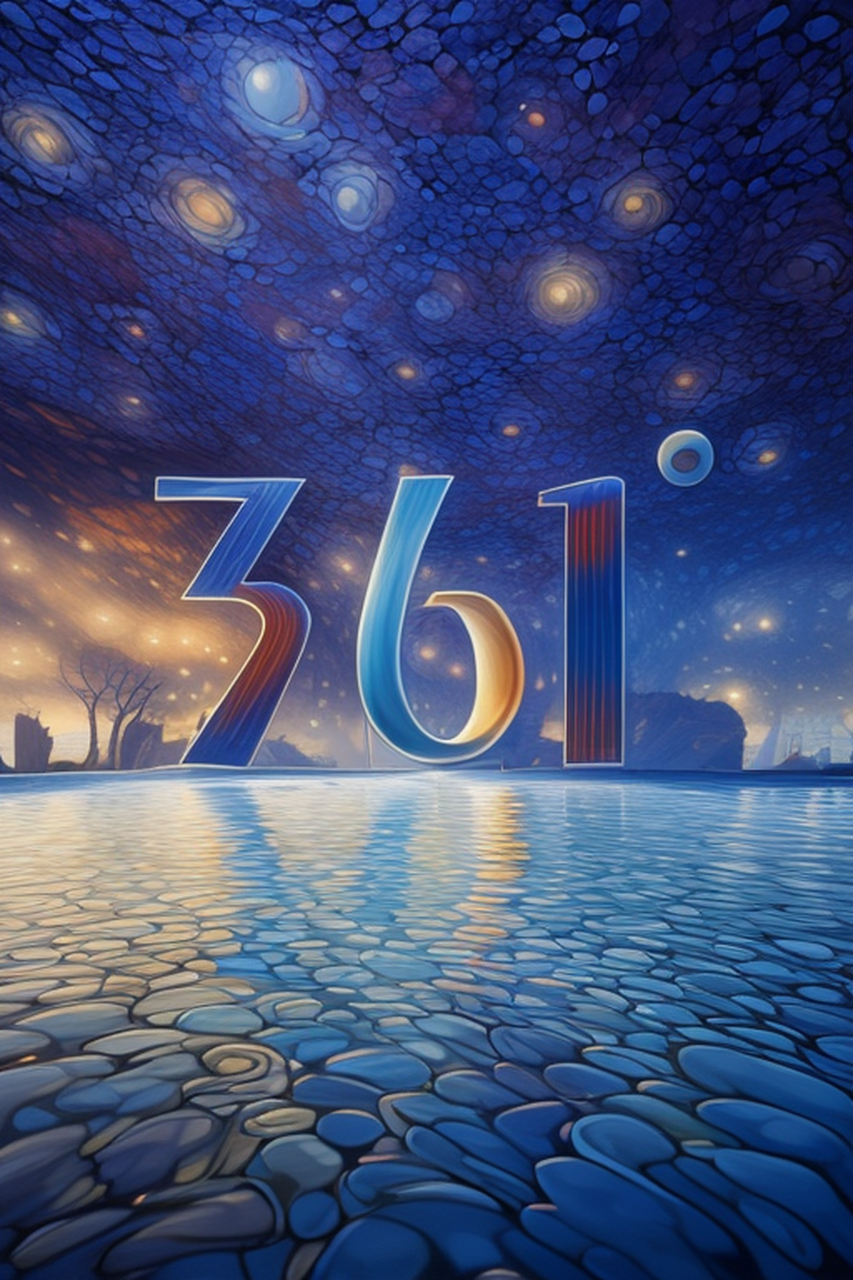 stable diffusion 361° logo海报.