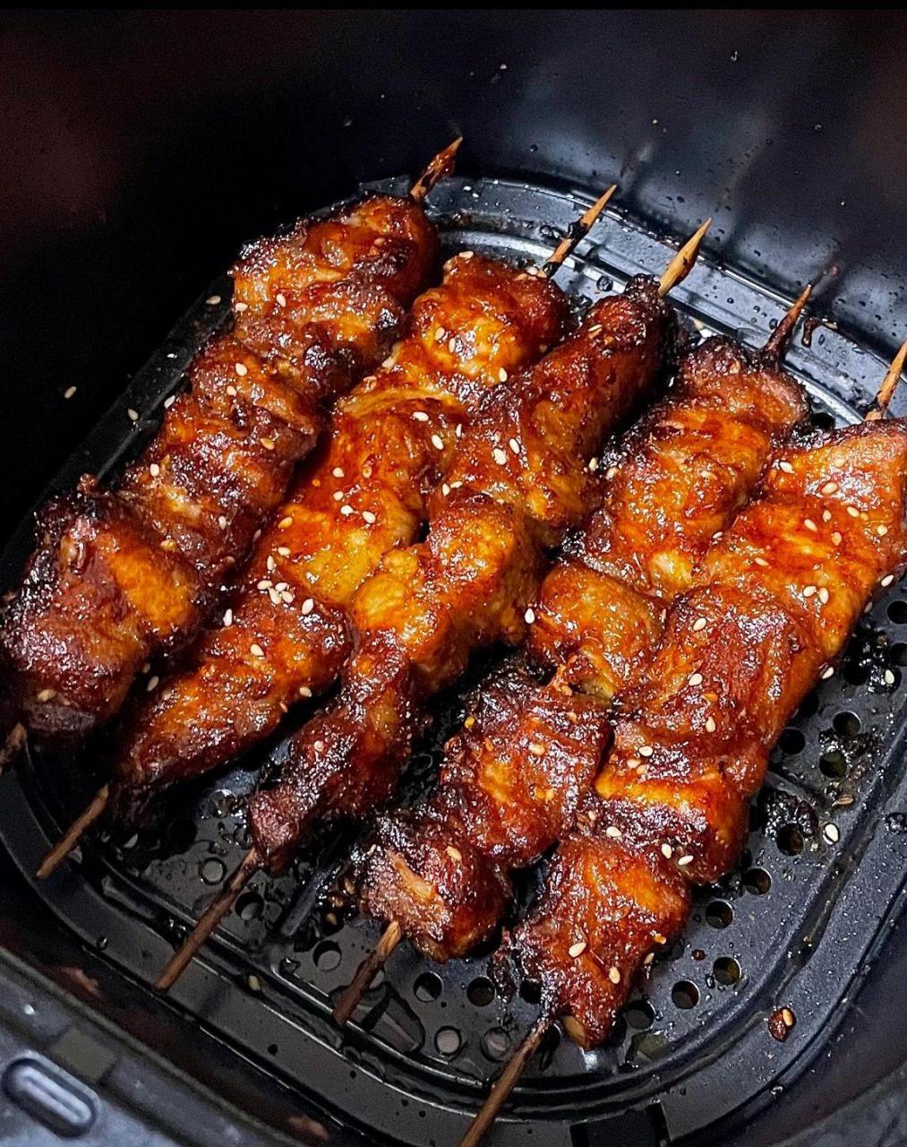 在家就能吃到的蜜汁烤五花肉串!香到我了!|||真心跟烤肉店一个味啊!