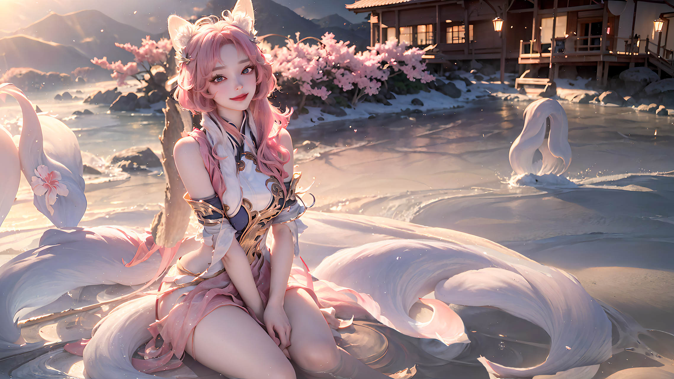 ai绘画 | 王者荣耀 ·妲己至尊皮肤,横板pc墙纸.