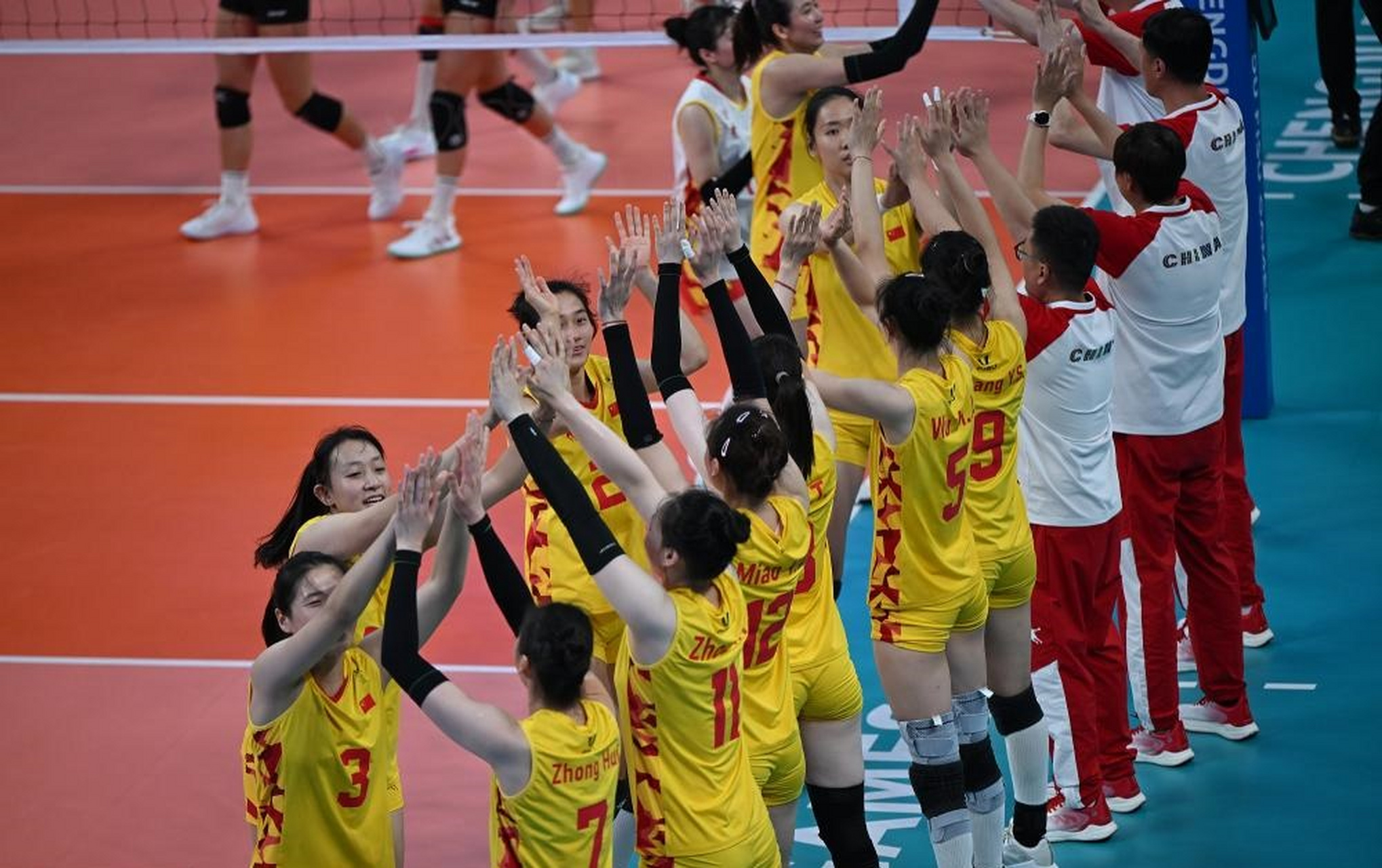 【大运会中国女排vs阿根廷首发】  成都大运会小组赛第二场  中国对阵