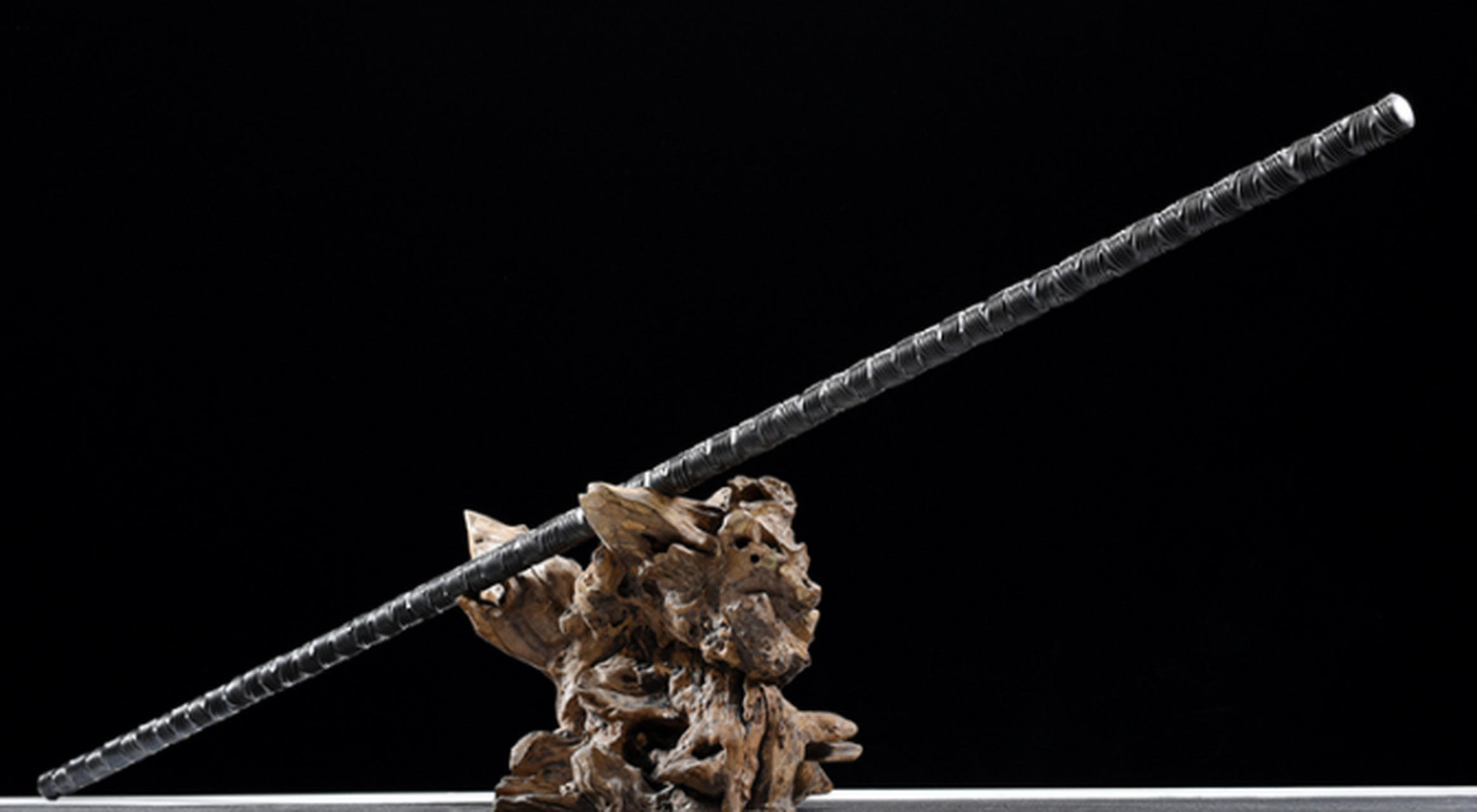 收藏# 玄影棍  锰钢一体 扭转长棍武术套路 练习 冷兵器