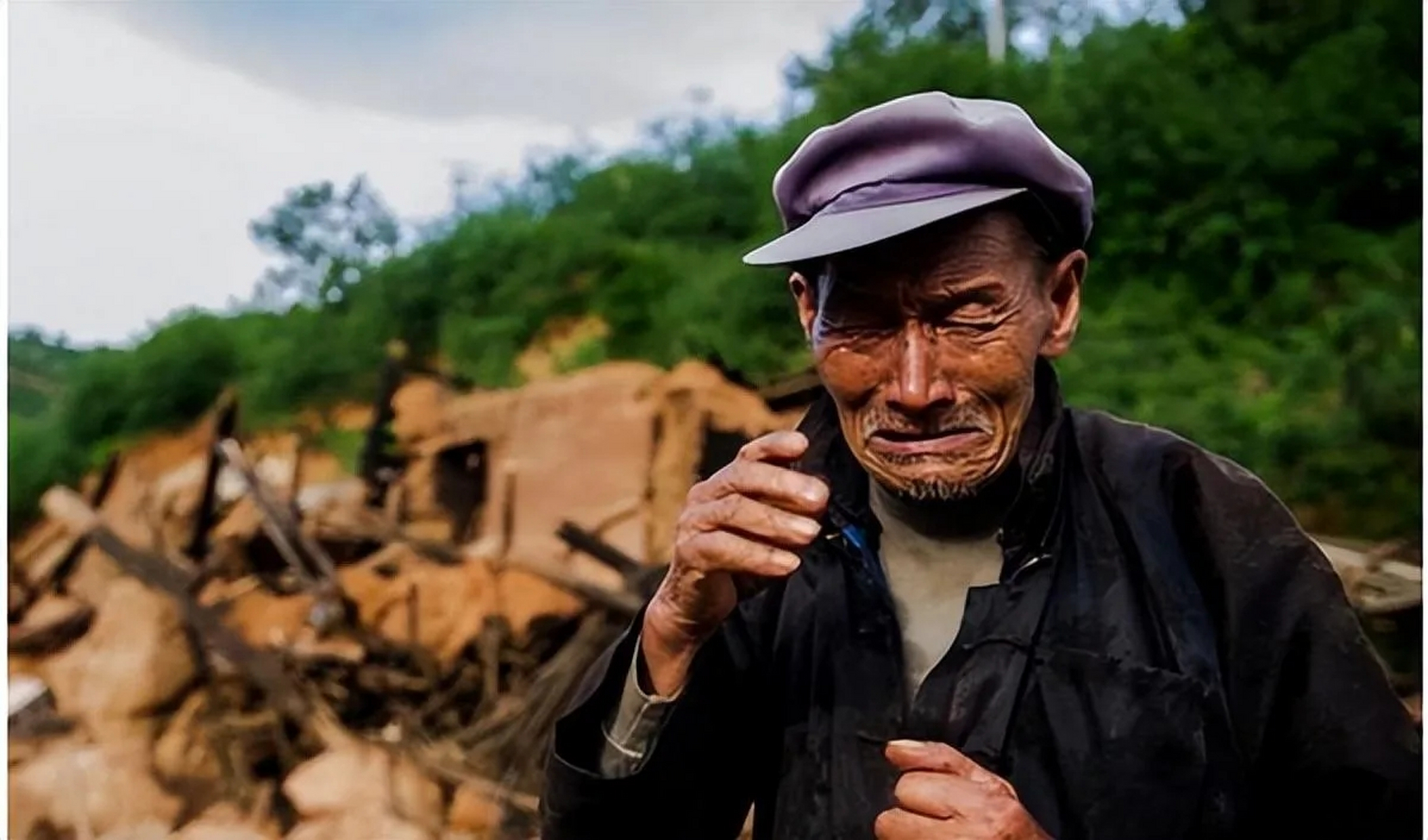 80岁老人照片 农村图片