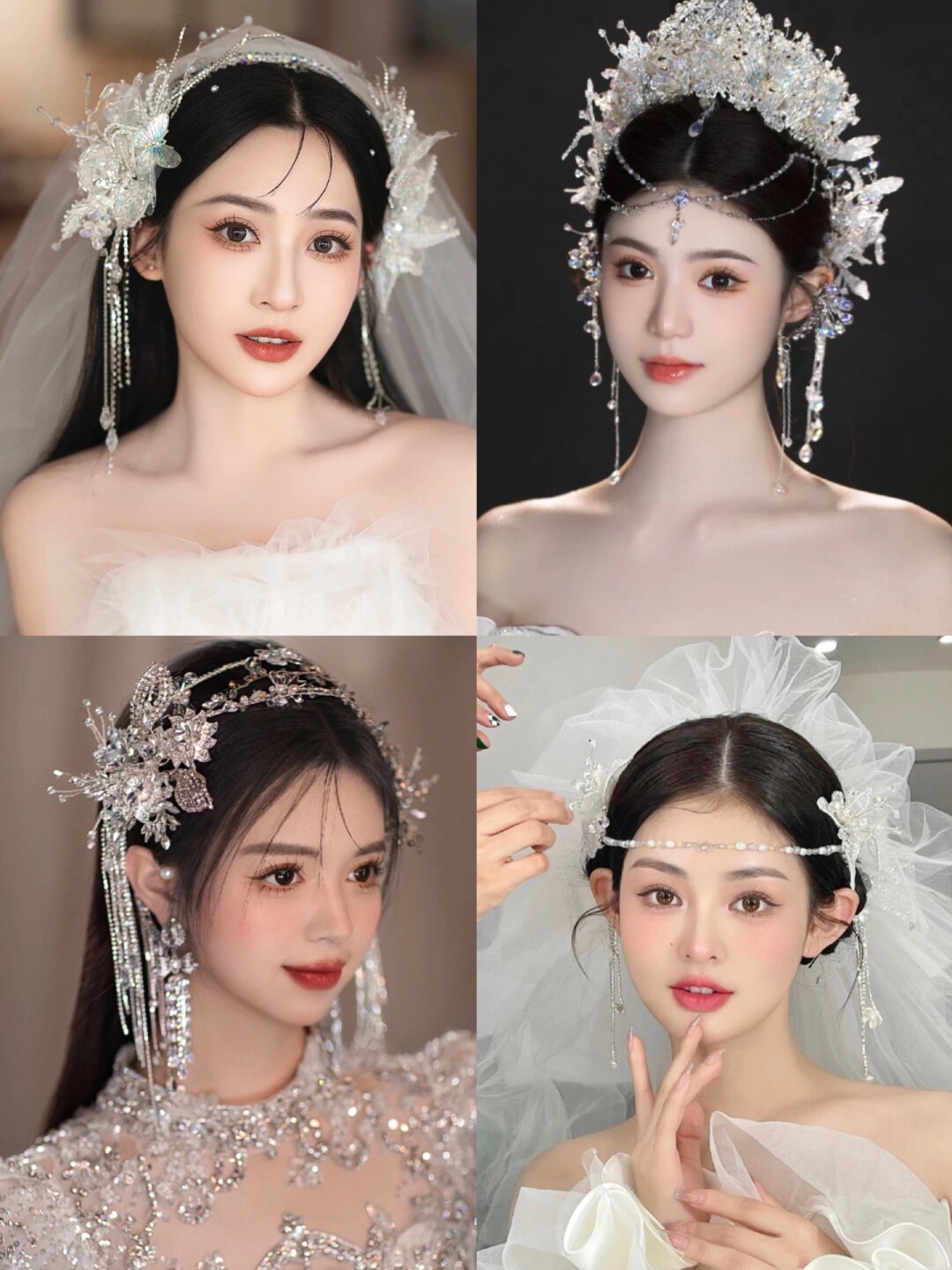 新娘的主纱发型应该以干净饱满为主展现出优雅的气质