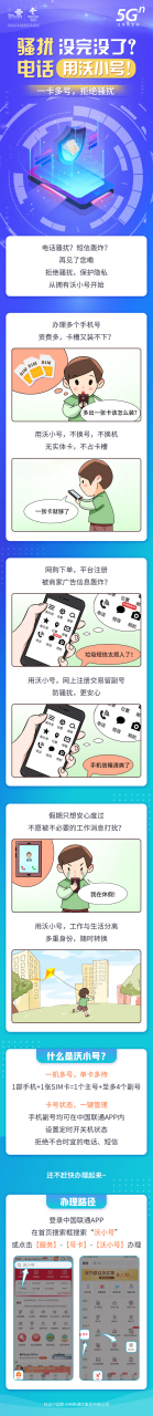 骚扰电话# 烦不胜烦,个人信息频繁泄露,联通沃小号帮您解决烦恼,一卡