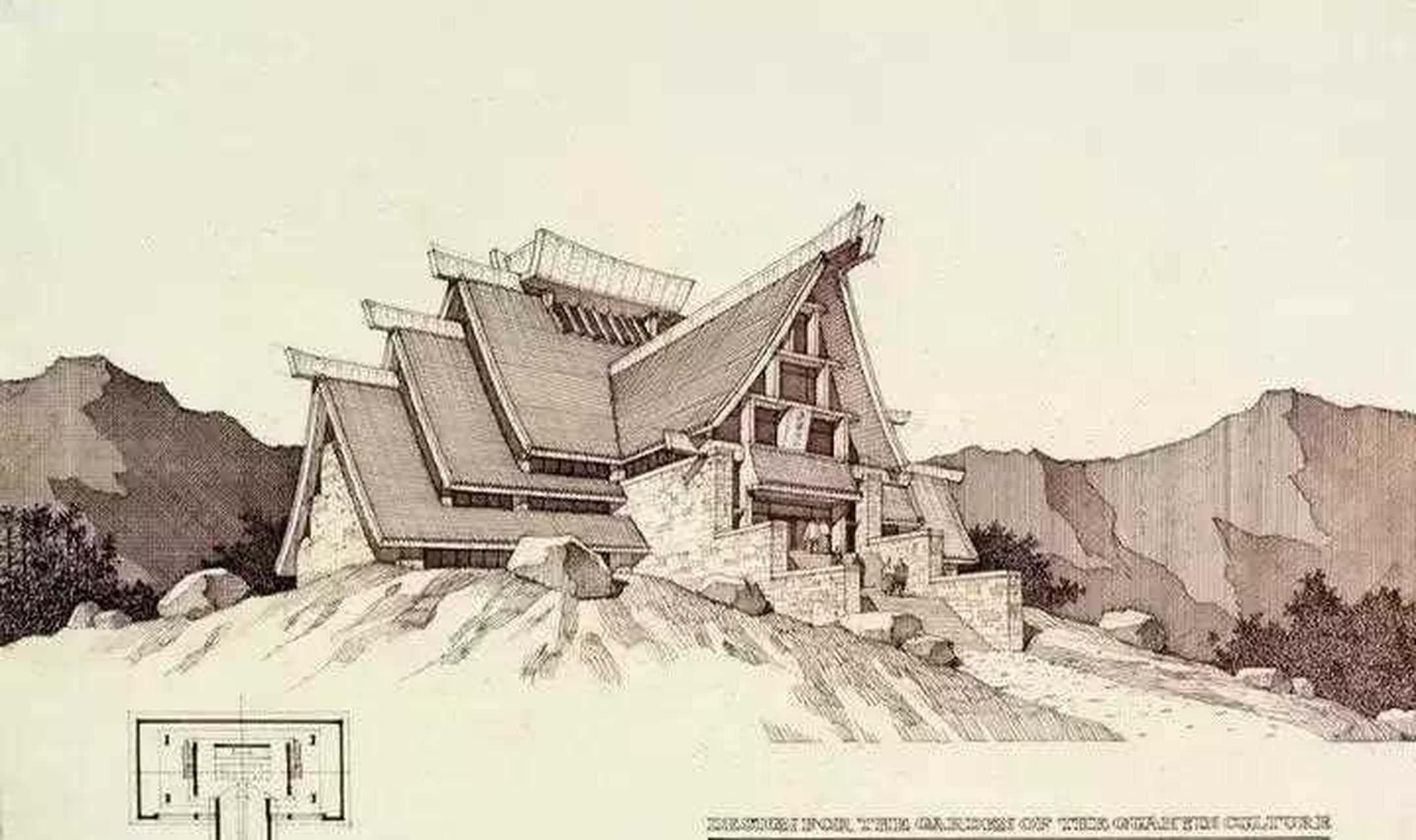 (一)[已阅] 国内建筑大师——彭一刚老先生的手绘不仅是效果图更是