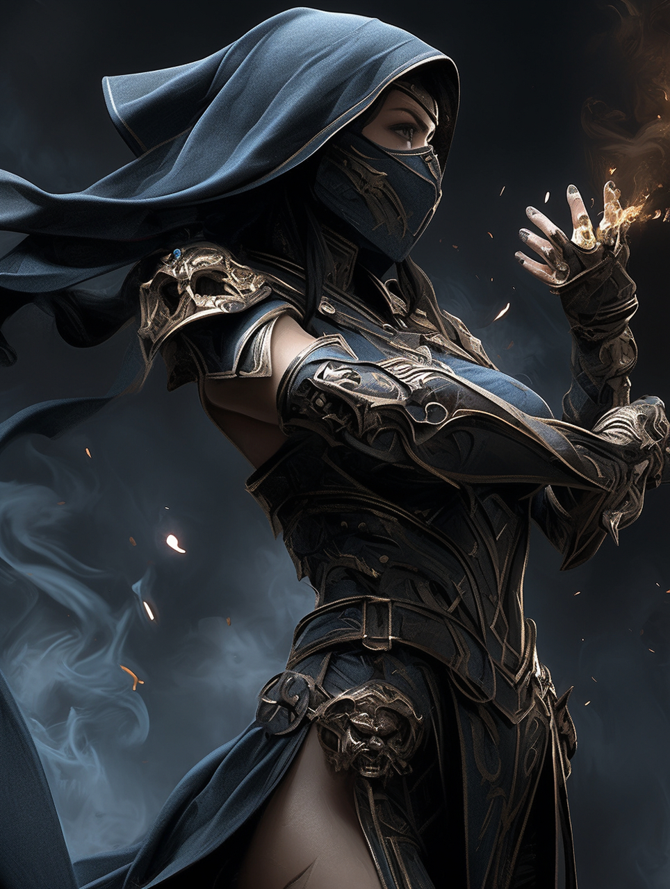 这个忍者还是挺好看的!#养眼美女# #ai共创计划