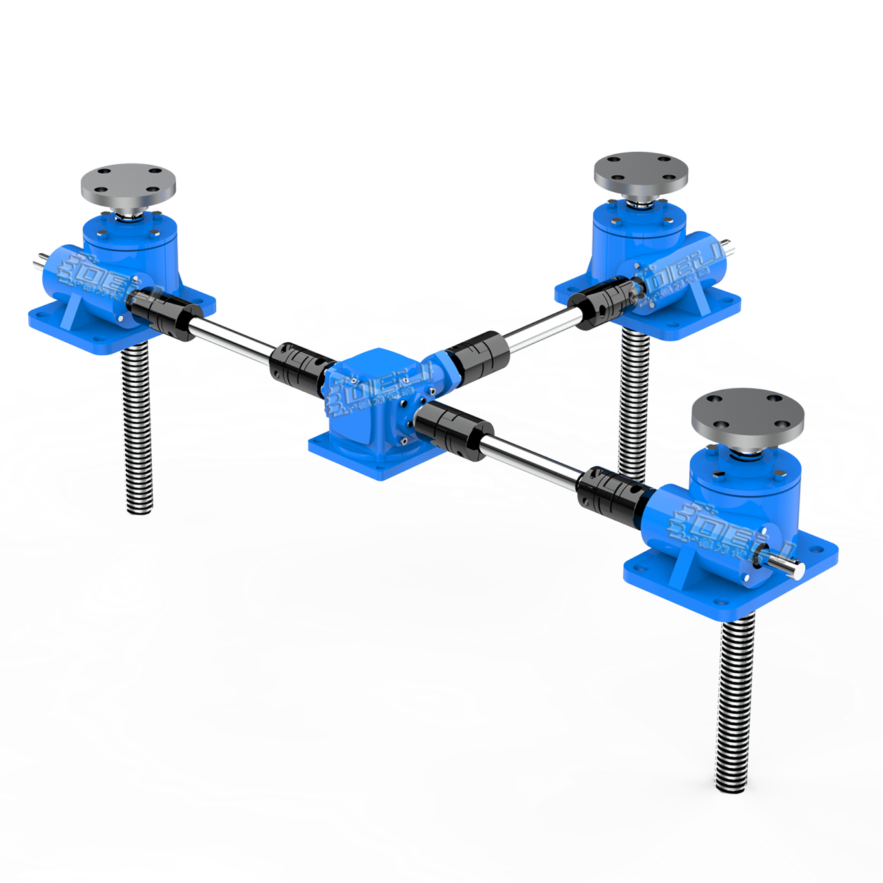 蜗轮蜗杆升降机的工作原理以及产品特点 丝杆升降机是通过蜗轮传动