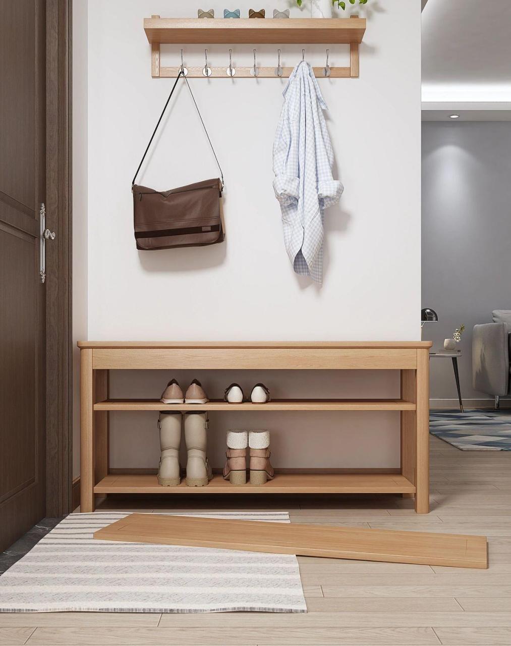 翻盖换鞋凳,入户玄关安排一个很不错!