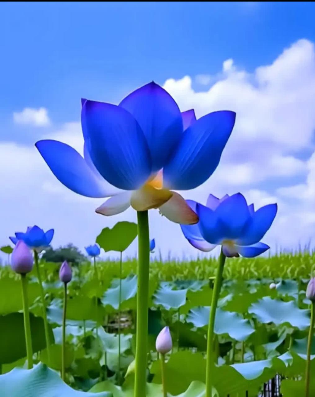 分享图片:想象中的蓝莲花