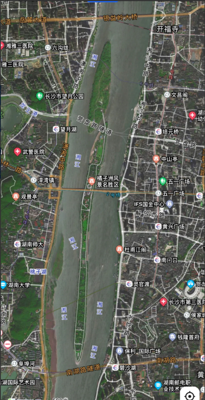 整个形状和位置都和长沙的橘子洲异曲同工,而且衡阳东洲岛上面还有
