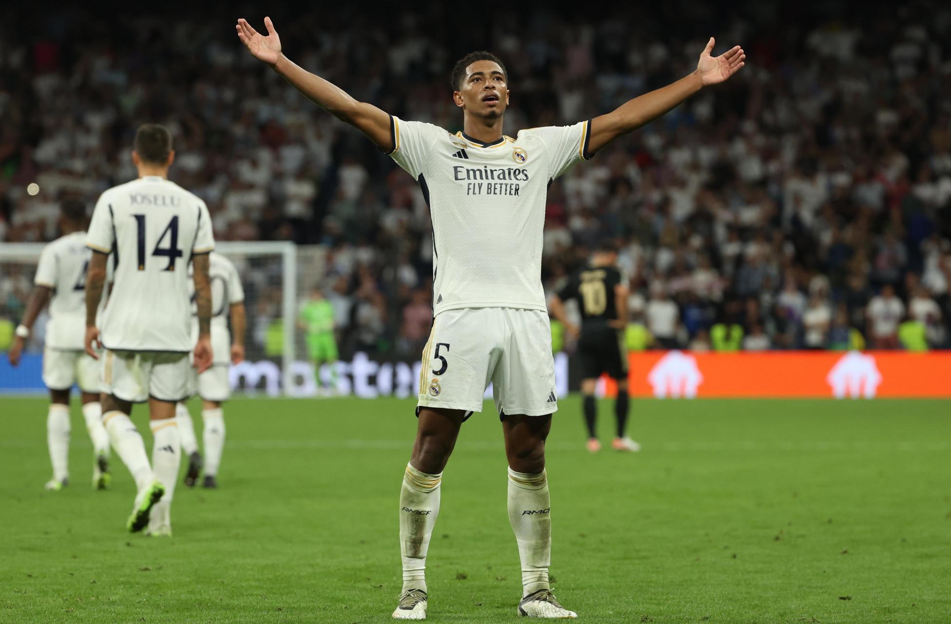 在皇马客场3比2击败那不勒斯的比赛中,贝林厄姆再次证明了自己的