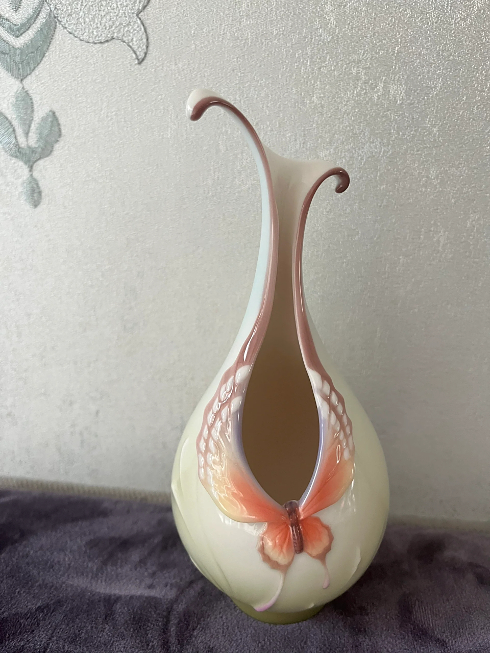 franz法蓝瓷蝶舞系列小花瓶