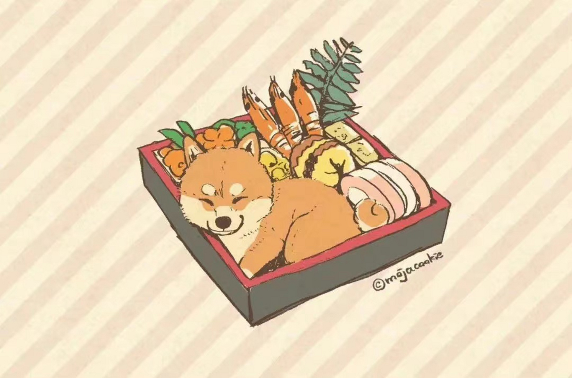 二次元美图# #动漫壁纸# 每日壁纸推荐,狗狗与美食,第16期