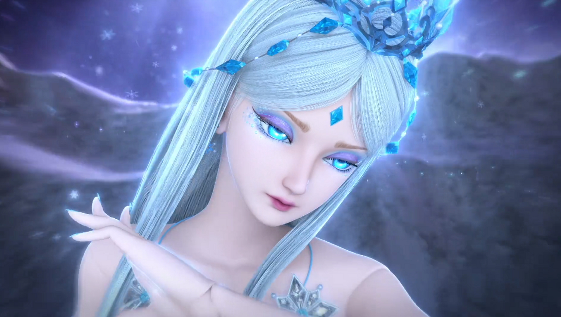 叶罗丽#冰公主新建模再次亮相.