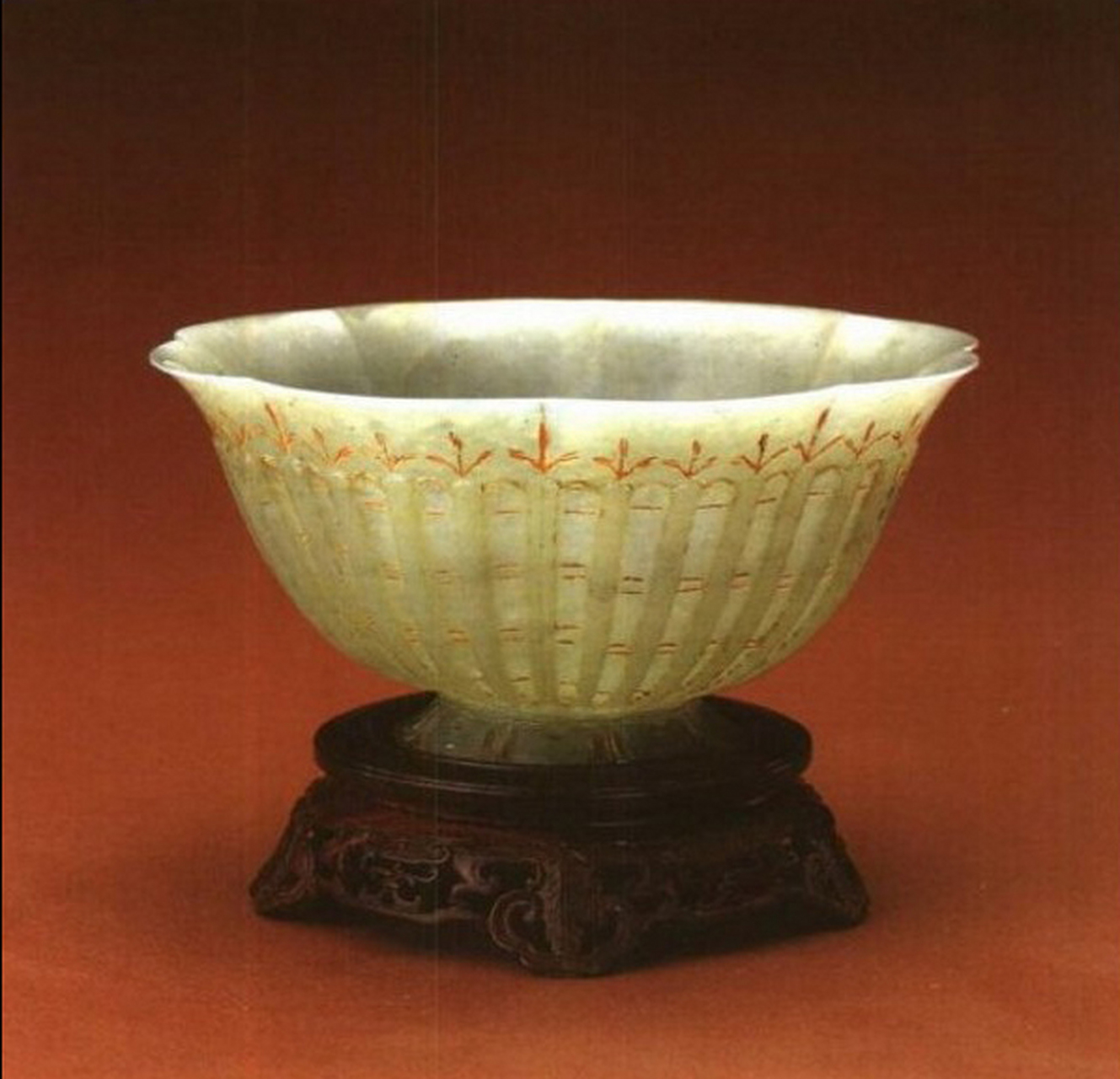 文物# 这是故宫博物院收藏的一组清代痕都斯坦玉器.