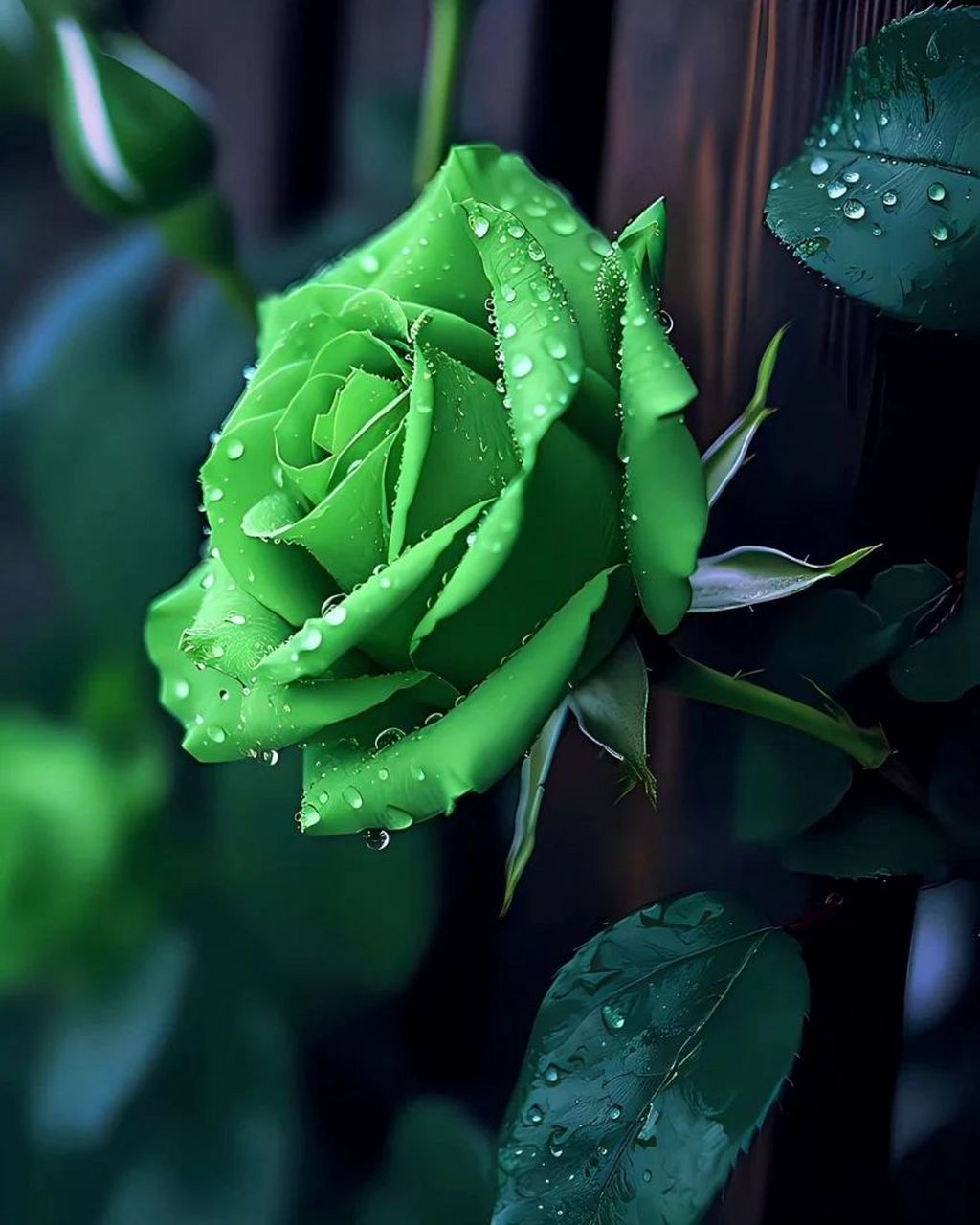 浅绿色玫瑰花语图片