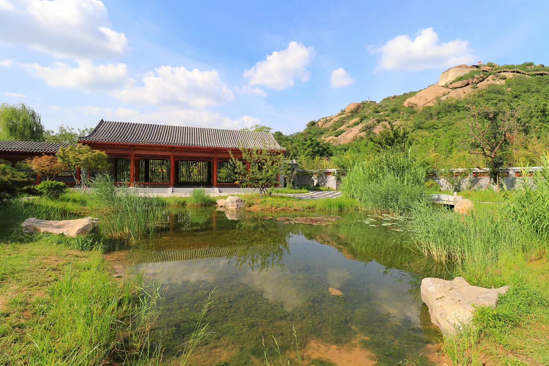 济南药山洋涓湖公园掠影,犹如世外桃源!