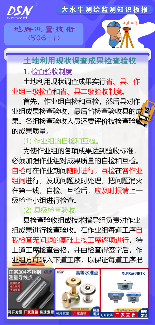 赛维板报丨土地利用现状调查成果检查验收 自检可在作业期间随时进行